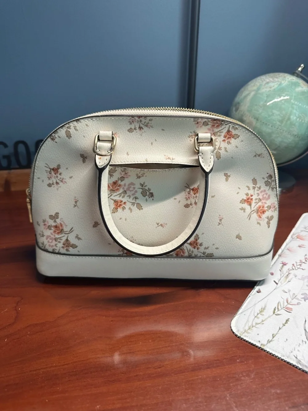 Coach mini Sierra cream floral Satchel/Shoulder bag